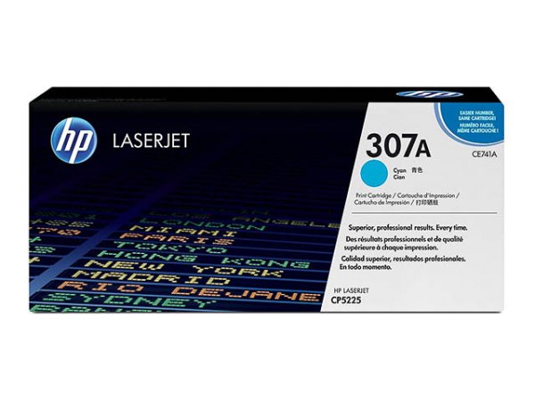 Original HP CE741A / 307A Toner Cyan