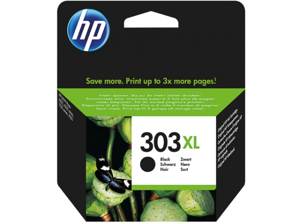 Original HP T6N04AE / Nr. 303XL Tinte Black