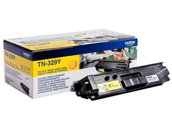 Original Brother TN-329Y Toner Yellow Doppelpack