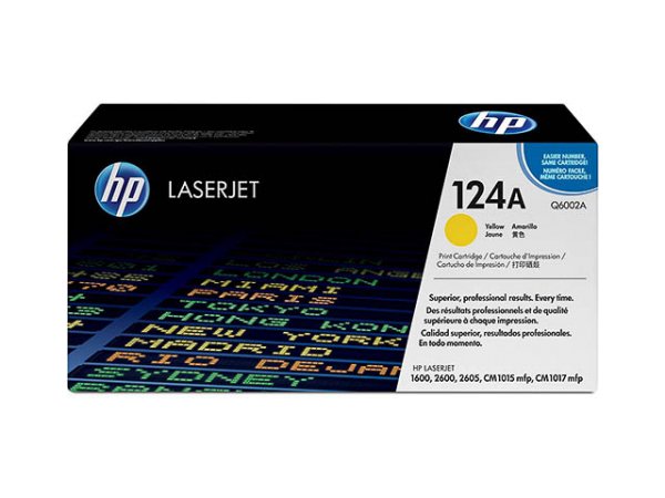 Original HP Q6002A / 124A Toner Yellow