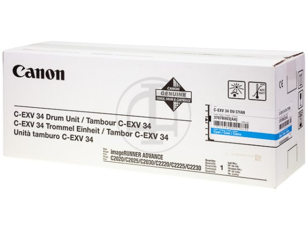 Original Canon 3787B003 / CEXV34 Bildtrommel Cyan