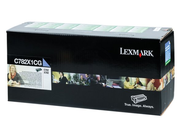 Original Lexmark C782X1CG Toner Cyan Return