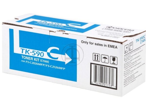 Original Kyocera 1T02KVCNL0 / TK-590C Toner Cyan