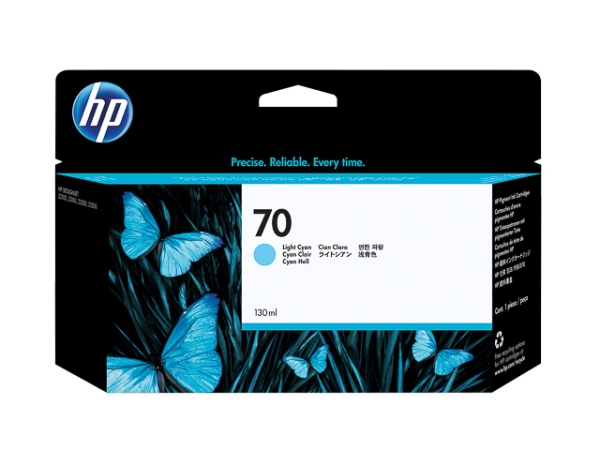 Original HP C9390A / Nr. 70 Tinte Cyan (Light)