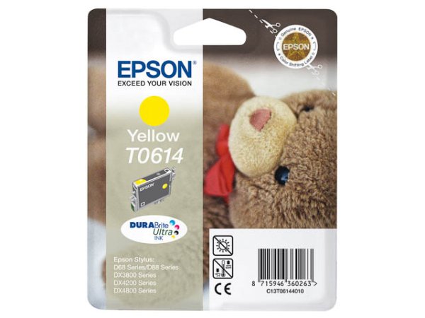 Original Epson C13T06144010 / T0614 Tinte Yellow