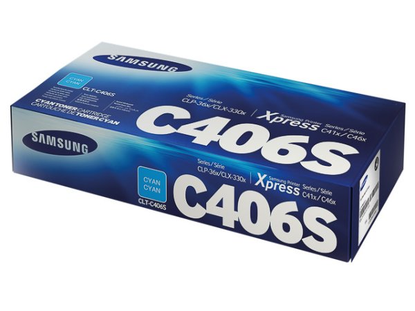 Original Samsung CLT-C406S Toner Cyan