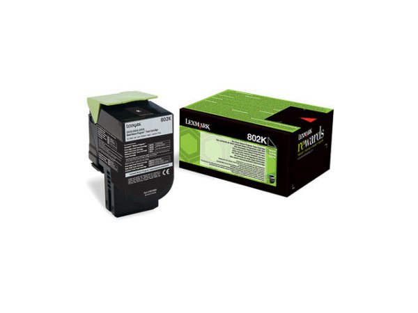 Original Lexmark 80C20K0 Toner Black Return