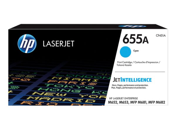 Original HP CF451A / 655A Toner Cyan