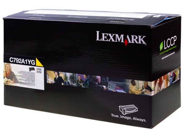 Original Lexmark C792A1YG Toner Yellow Return