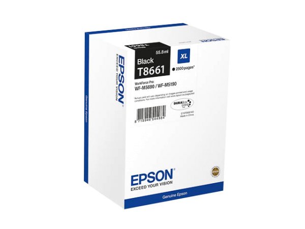 Original Epson C13T866140 / T8661 Tinte Black