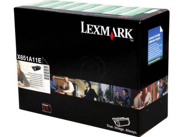 Original Lexmark X651A11E Toner Black Return