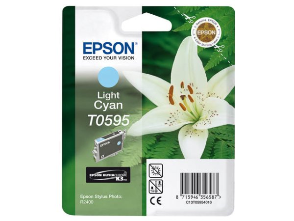 Original Epson C13T05954010 / T0595 Tinte Cyan (Light)