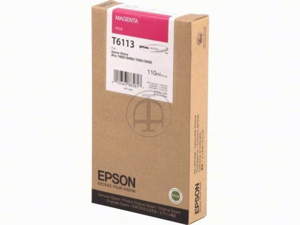 Original Epson C13T611300 / T6113 Tinte Magenta