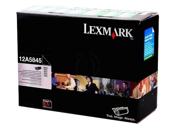 Original Lexmark 12A5845 Toner Black Return