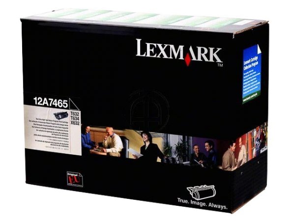 Original Lexmark 12A7465 Toner Black Return