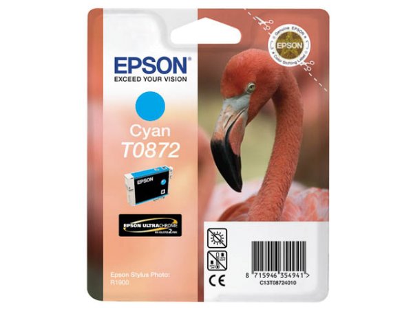 Original Epson C13T08724010 / T0872 Tinte Cyan