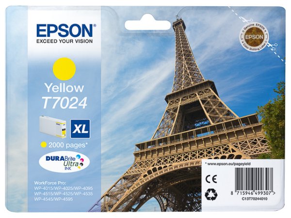 Original Epson C13T70244010 / T7024 Tinte Yellow