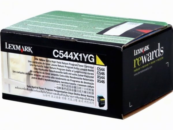 Original Lexmark C544X1YG Toner Yellow Return
