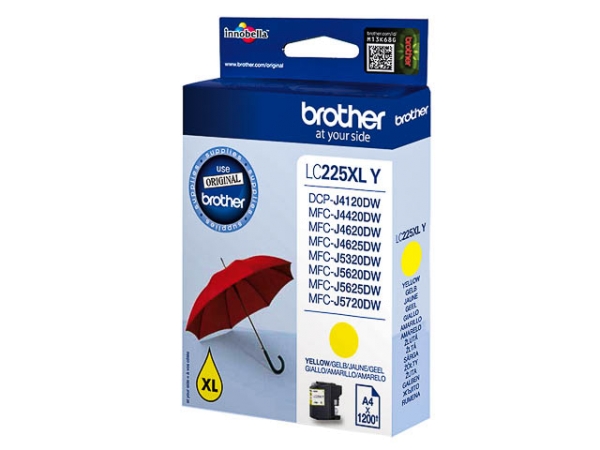 Original Brother LC225XLY Tinte Yellow