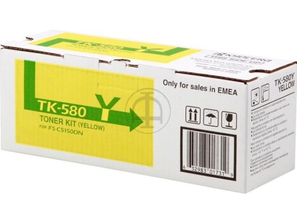 Original Kyocera 1T02KTANL0 / TK-580Y Toner Yellow