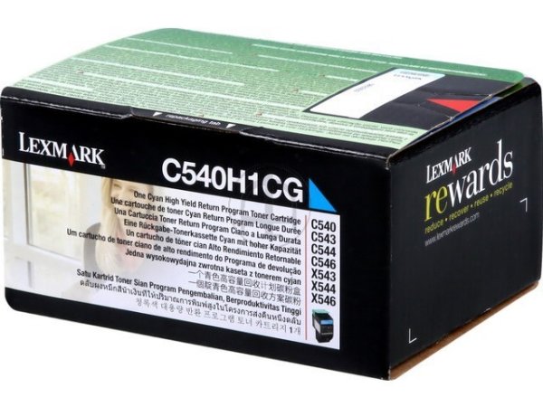 Original Lexmark C540H1CG Toner Cyan Return