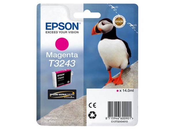 Original Epson C13T32434010 / T3243 Tinte Magenta