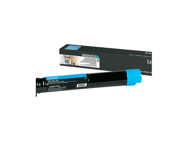 Original Lexmark X950X2CG Toner Cyan Return