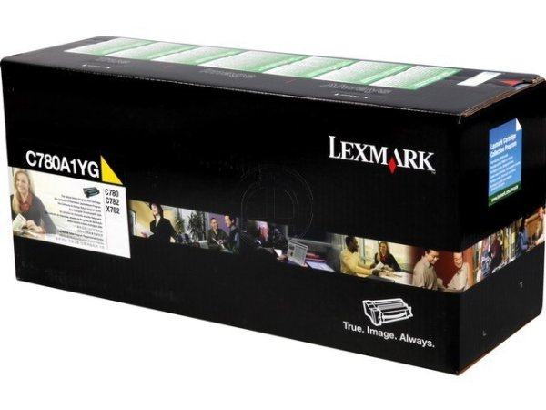 Original Lexmark C780A1YG Toner Yellow Return
