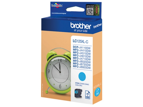 Original Brother LC125XLC Tinte Cyan