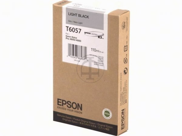 Original Epson C13T605700 / T6057 Tinte Black (Light)