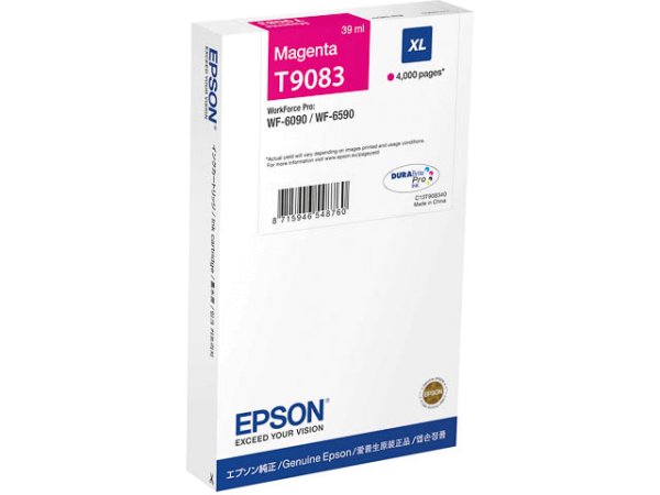 Original Epson C13T908340 / T9083 Tinte Magenta