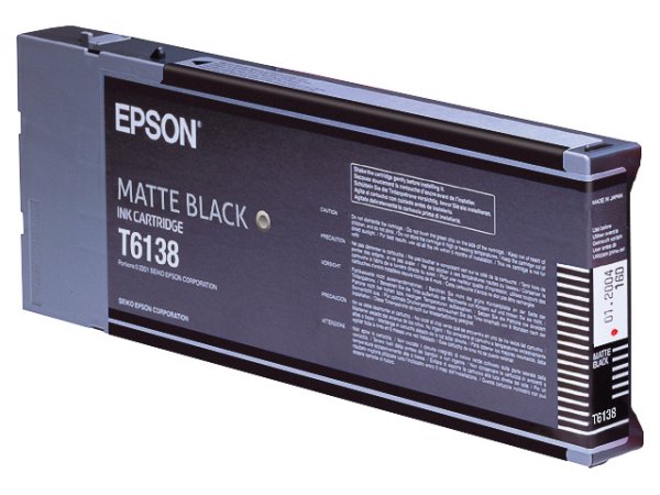 Original Epson C13T613800 / T6138 Tinte Black (Matt)
