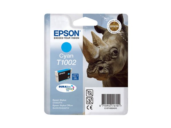 Original Epson C13T10024010 / T1002 Tinte Cyan