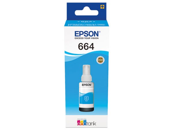 Original Epson C13T664240 / T6642 Tinte Cyan