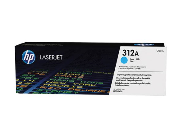 Original HP CF381A / 312A Toner Cyan