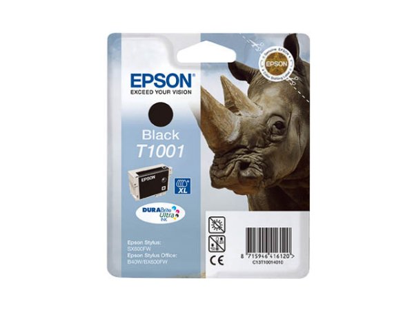 Original Epson C13T10014010 / T1001 Tinte Black