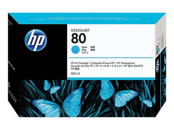Original HP C4846A / Nr. 80 Tinte Cyan