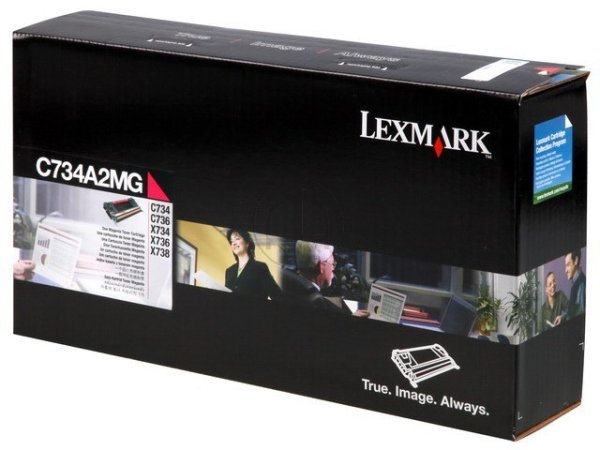 Original Lexmark C734A2MG Toner Magenta Return
