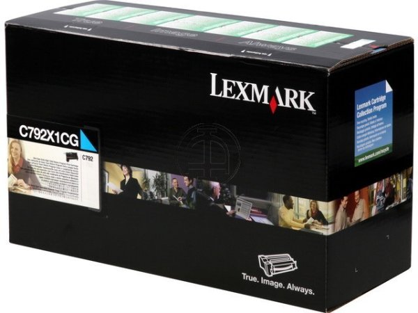 Original Lexmark X792X1CG Toner Cyan