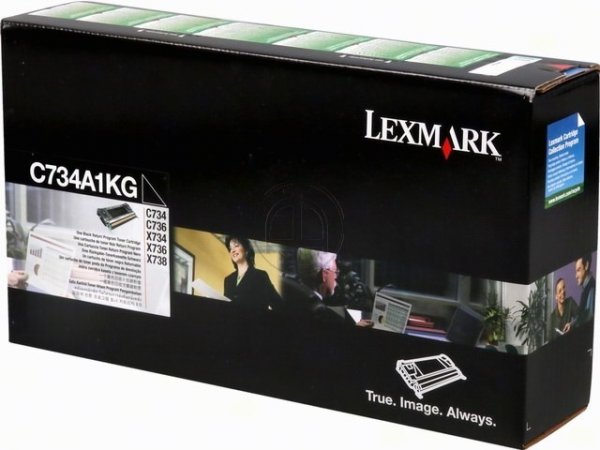 Original Lexmark C734A1KG Toner Black Return