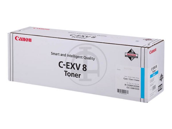 Original Canon 7628A002 / CEXV8 Toner Cyan