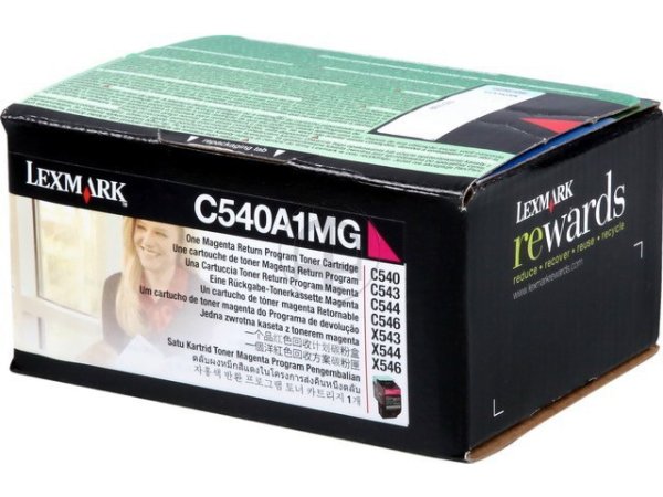 Original Lexmark C540A1MG Toner Magenta Return