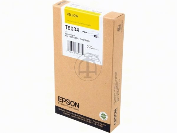 Original Epson C13T603400 / T6034 Tinte Yellow