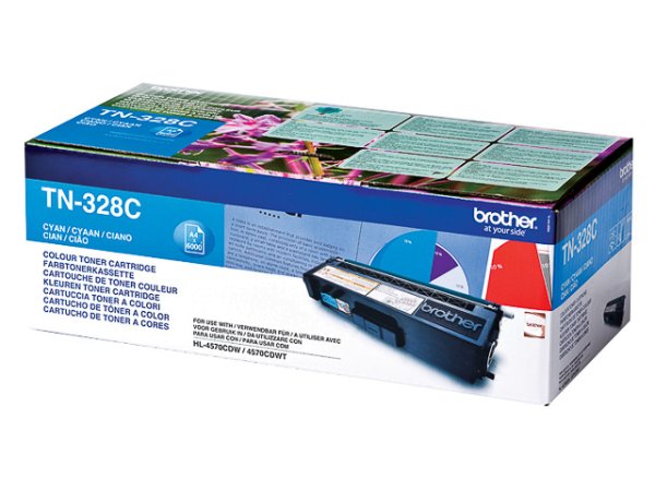 Original Brother TN-328C Toner Cyan