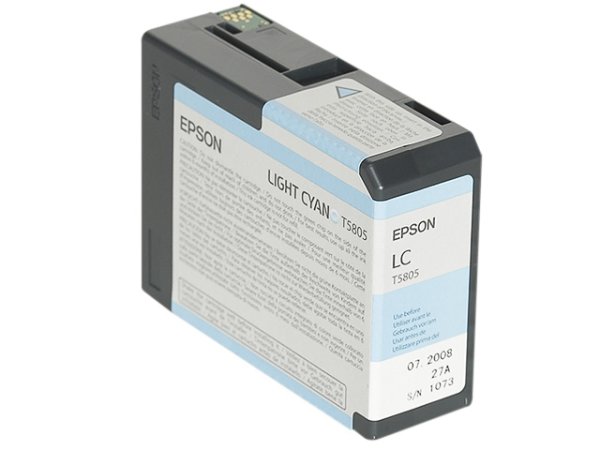 Original Epson C13T580500 / T5805 Tinte Cyan (Light)