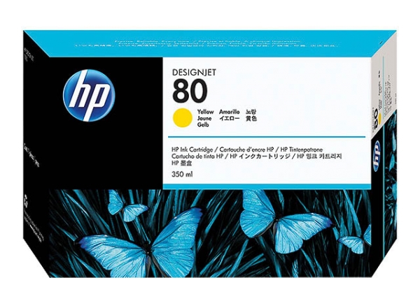 Original HP C4848A / Nr. 80 Tinte Yellow