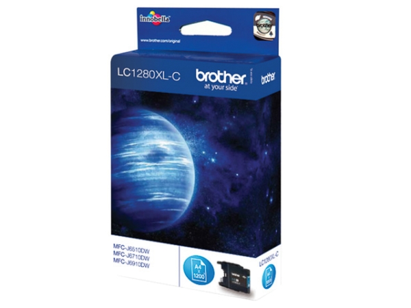 Original Brother LC1280XLC Tinte Cyan