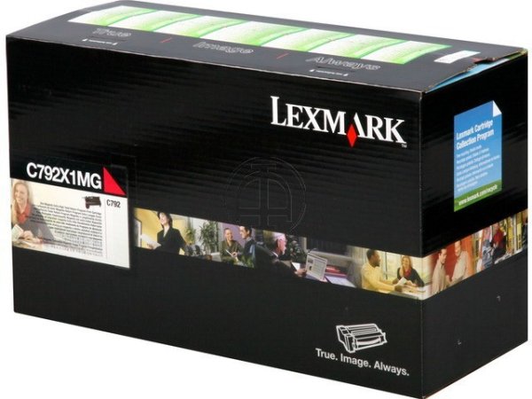 Original Lexmark C792X1MG Toner Magenta Return