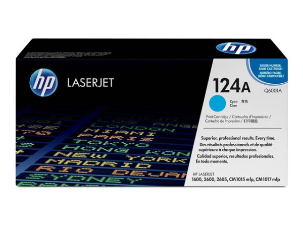 Original HP Q6001A / 124A Toner Cyan