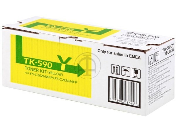 Original Kyocera 1T02KVANL0 / TK-590Y Toner Yellow